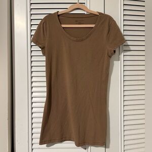 No Boundaries Tan Short Sleeve Women's Tee